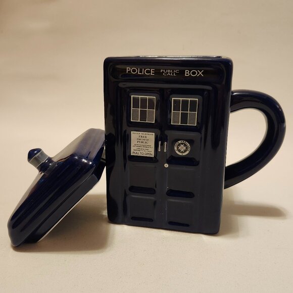 RARE ZEON Dr. Who Tardis Mug Square Mug 2012 BBC - Picture 2 of 8